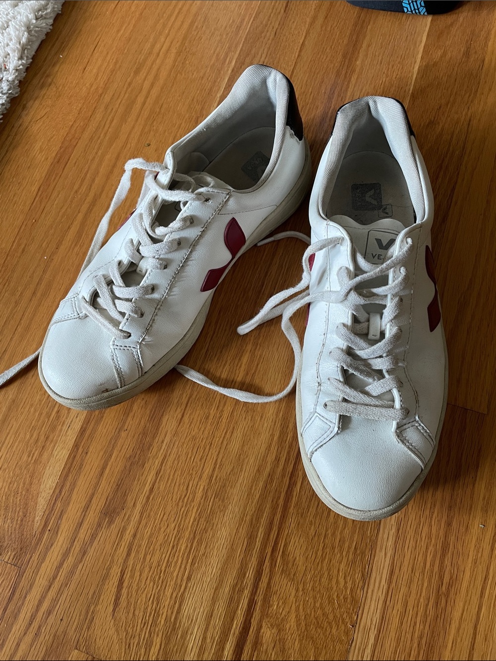Veja White Leather Sneakers